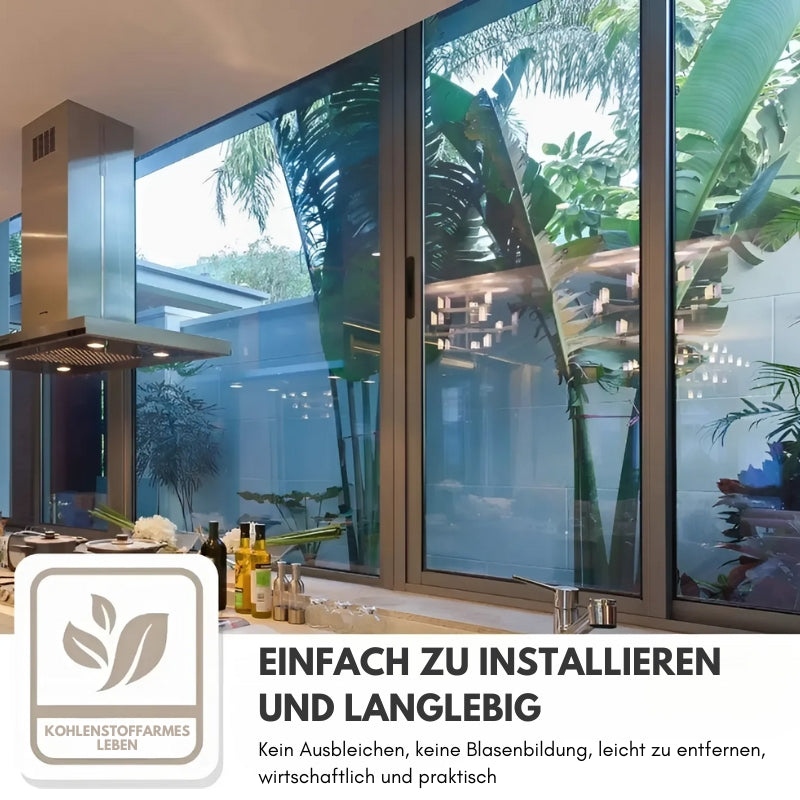 Wärmedämmende Sichtschutzfolie für Fenster