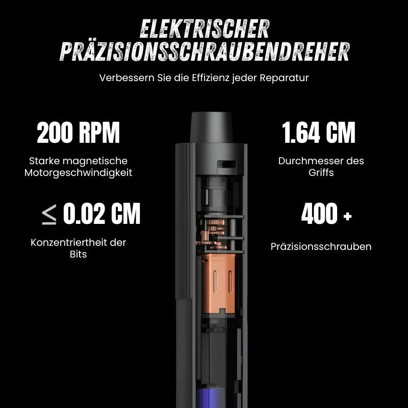 Zuverlässiger Schraubendreher-Satz - 24 Präzisionsbits, Aluminiumbox