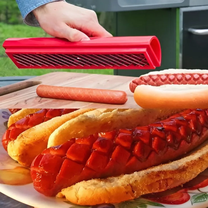 Effizienter Hot Dog Slicer Schneidegerät für BBQ-Würste