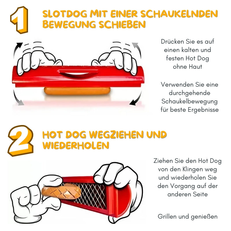 Effizienter Hot Dog Slicer Schneidegerät für BBQ-Würste