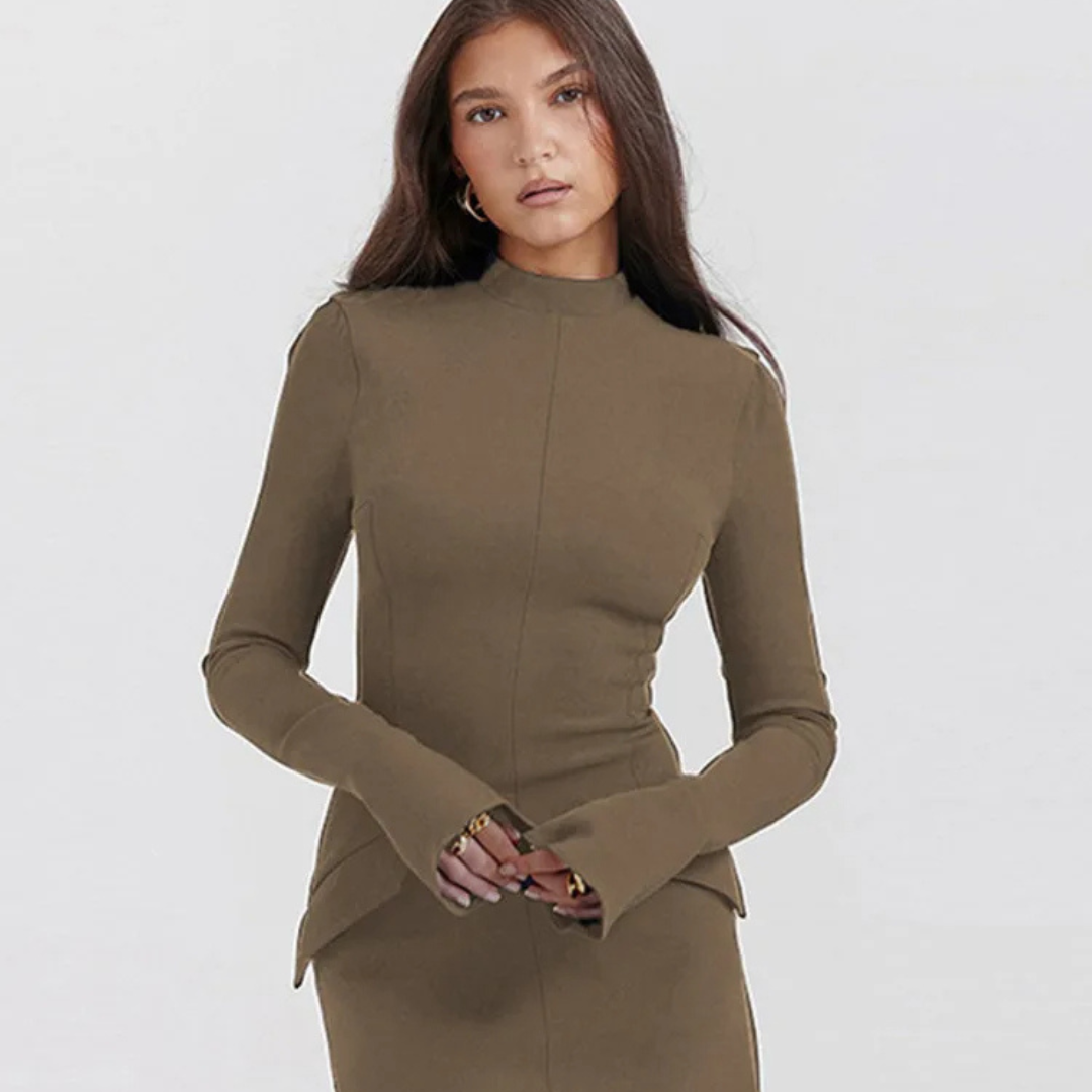 Lara | Schickes langärmeliges Bodycon-Kleid