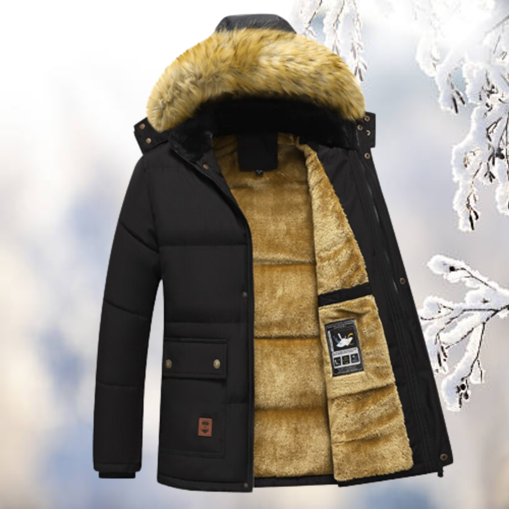 Winterjacke mit Kapuze für Männer