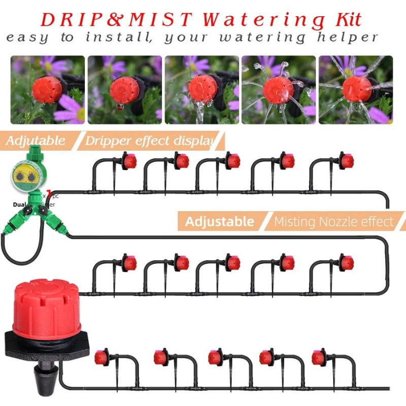 Einstellbares System zur Gartenbewässerung