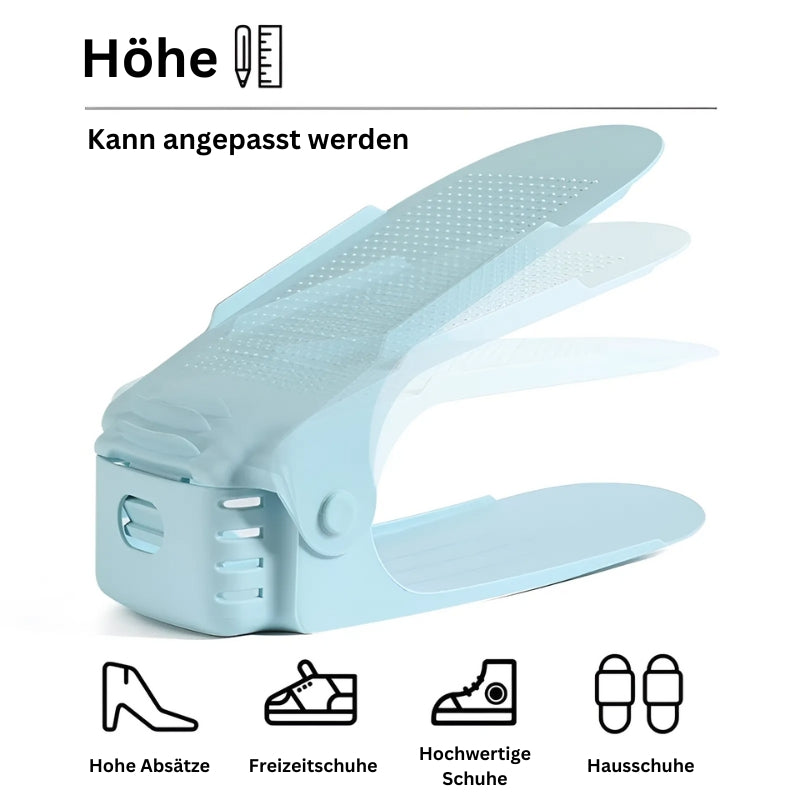 Verstellbarer, platzsparender Schuh-Organizer