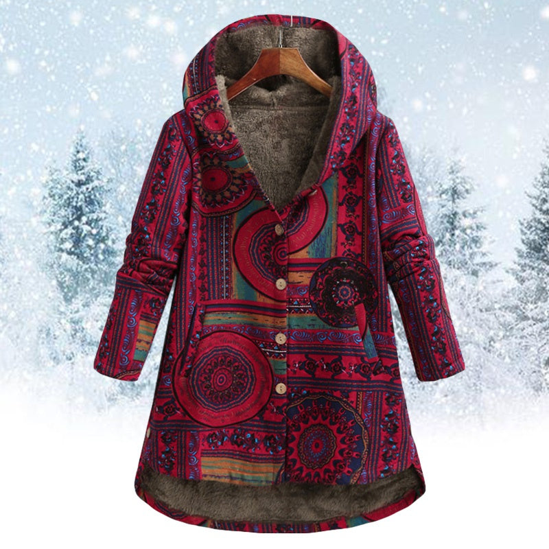 Imogen - Geblümte Kapuzenjacke