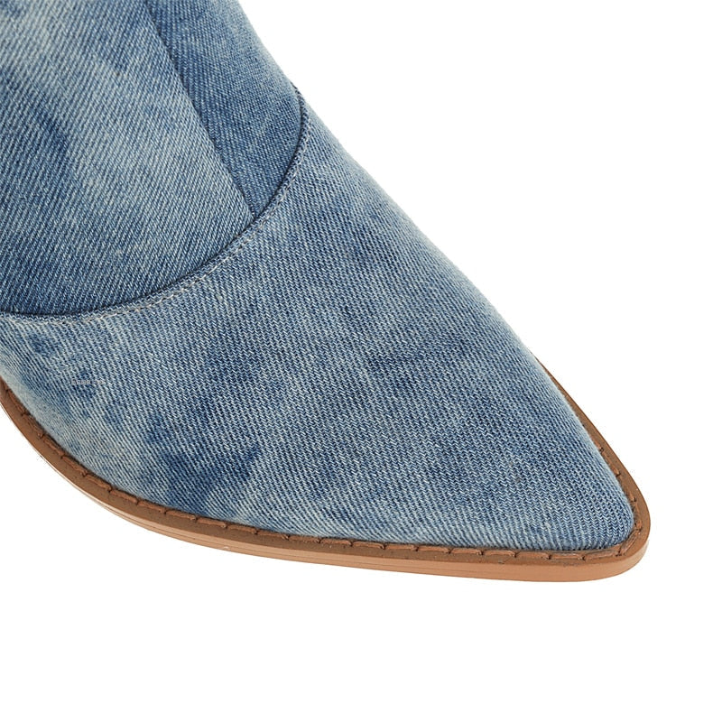 Paloma - Cowboy-Stiefel aus Denim