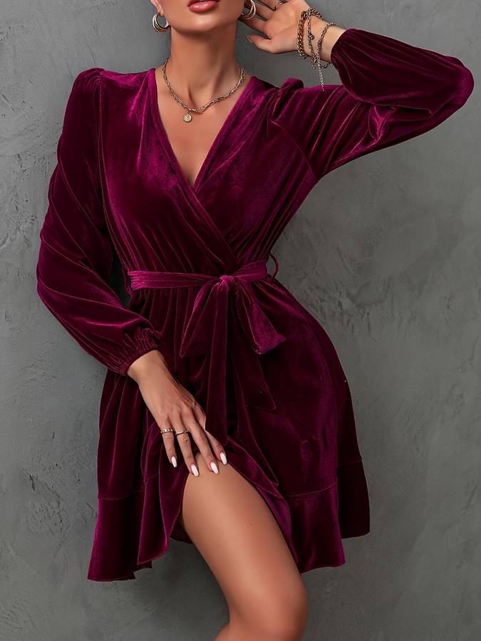 Velvet Kleid aus Samt