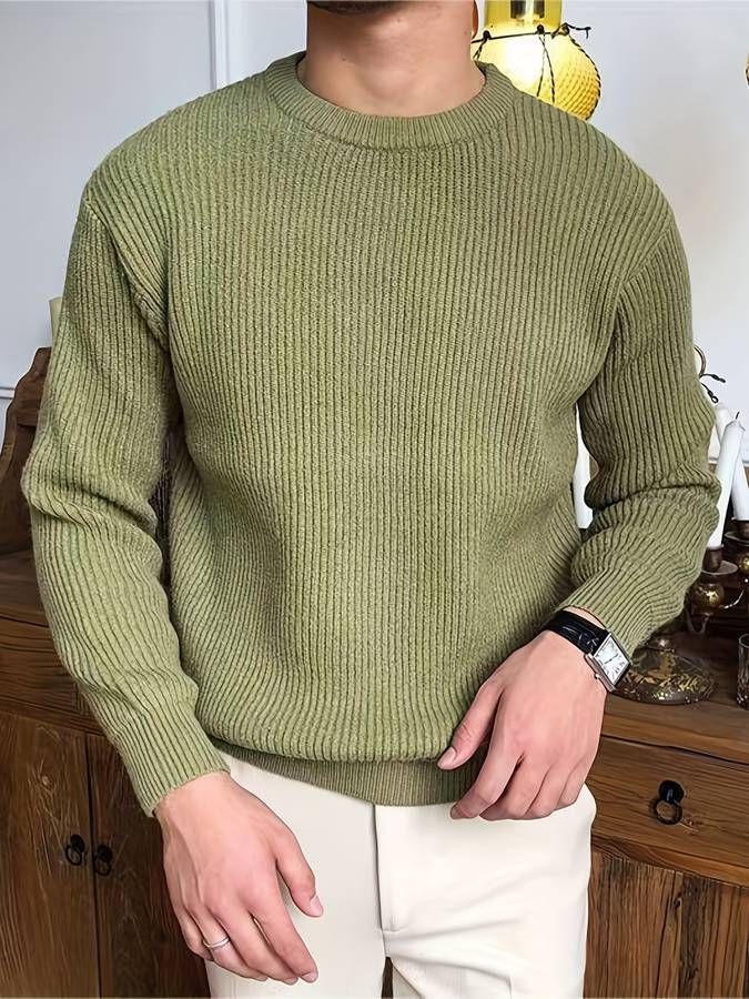 Eleganter strukturierter Pullover