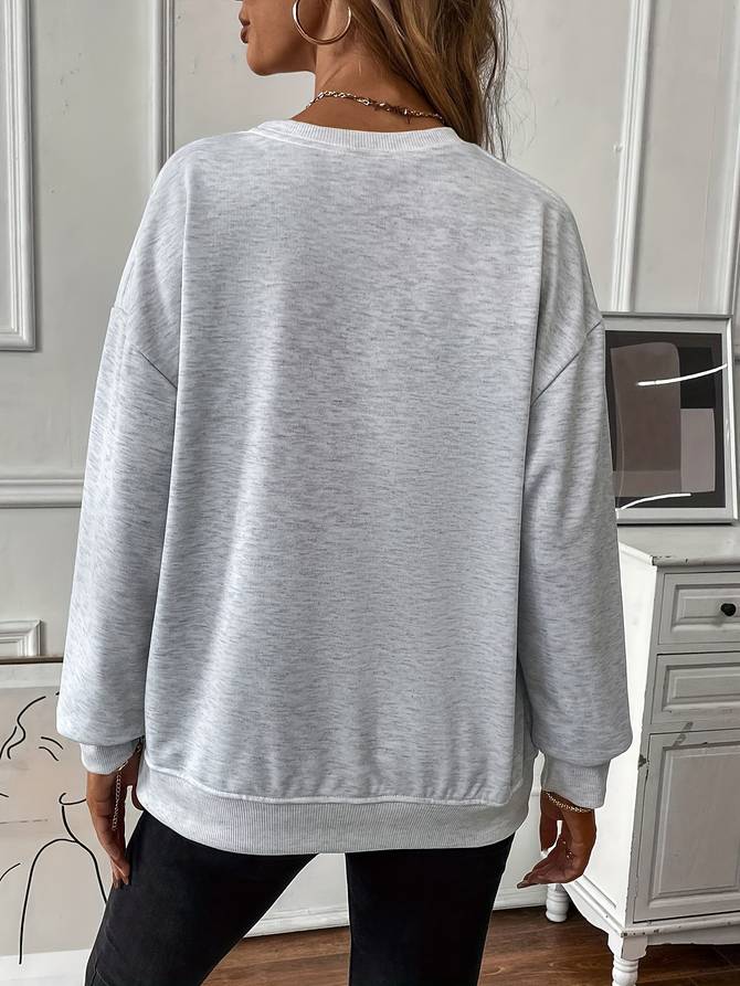 Niedlicher Pullover mit Teddydruck