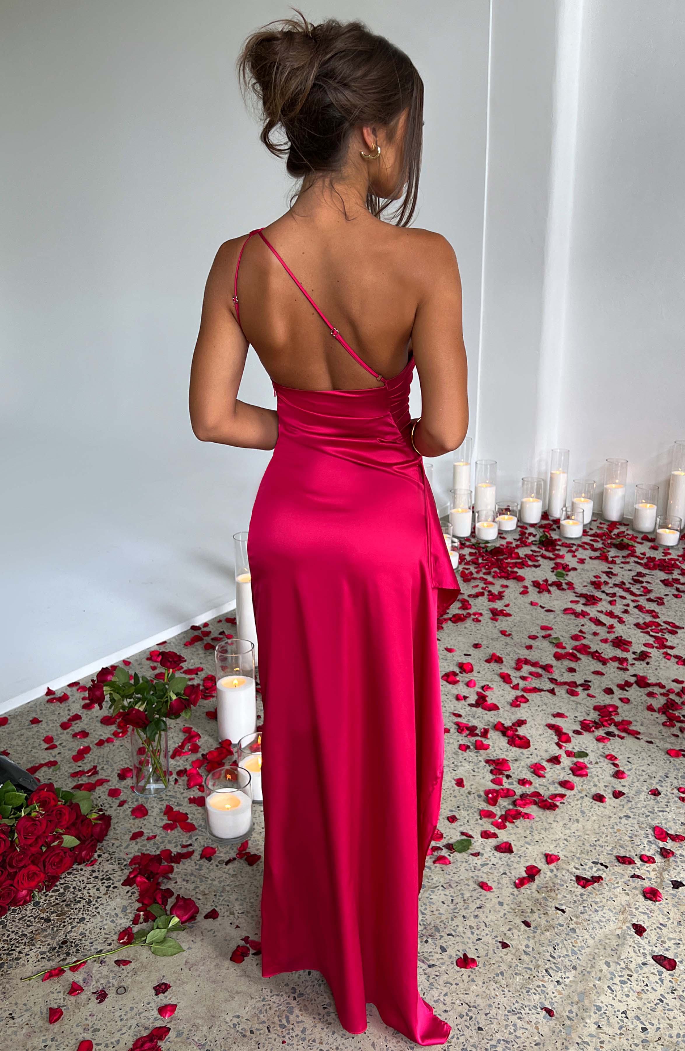 Daisy | One-Shoulder-Kleid mit hohem Schlitz