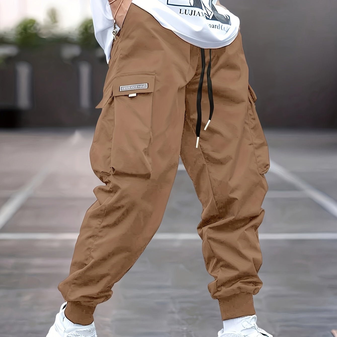 Rey - Stilvolle Streetwear Herbst Cargo-Hosen für Herren