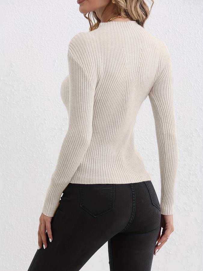 Lässiger Rollkragenpullover für Frauen