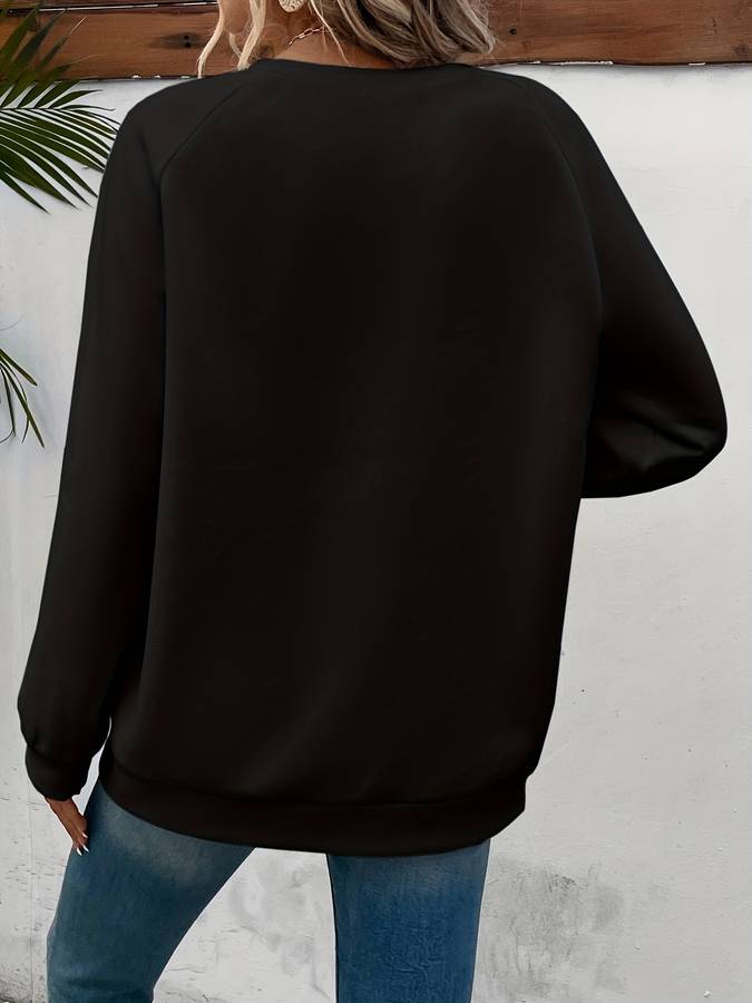 Niedlicher Pullover mit Gesichtsaufdruck