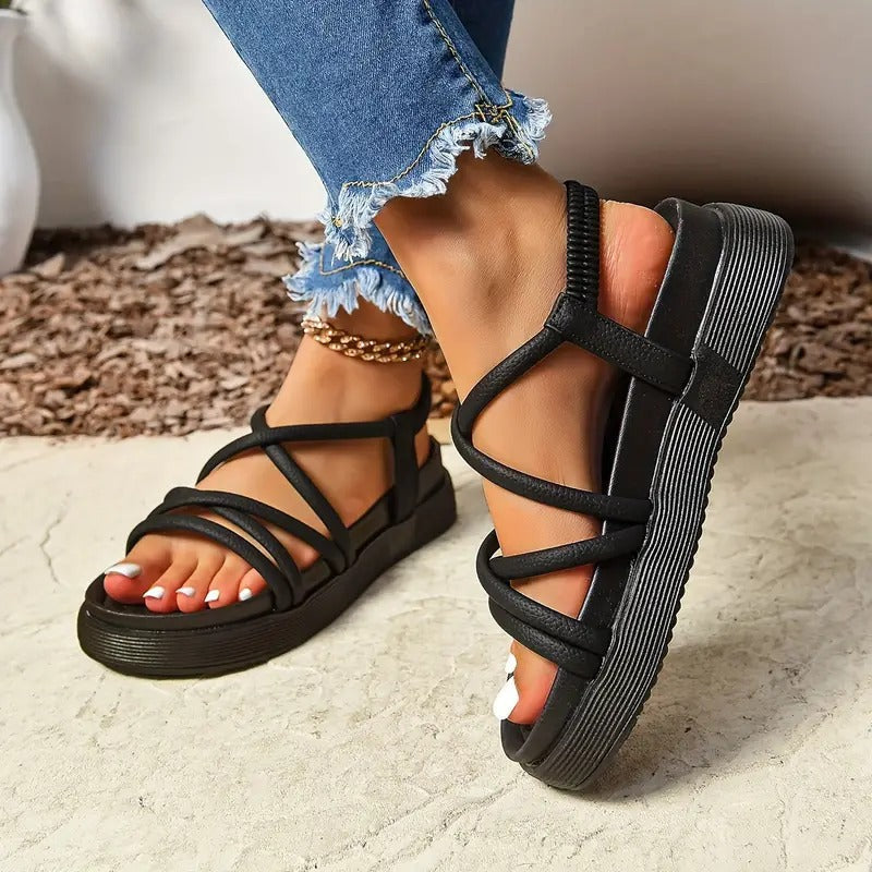 Lara | Stylische Sommer-Plateau-Sandalen