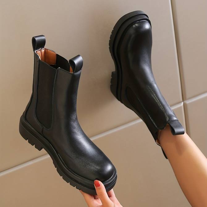 Schwarze Ankle Boots