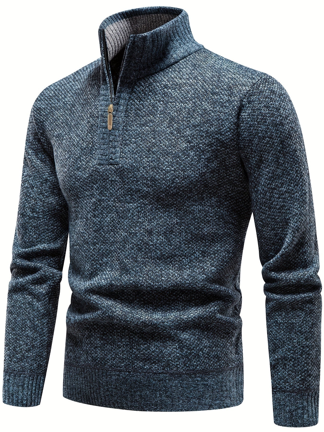 Warmer Pullover mit Kragen für Männer