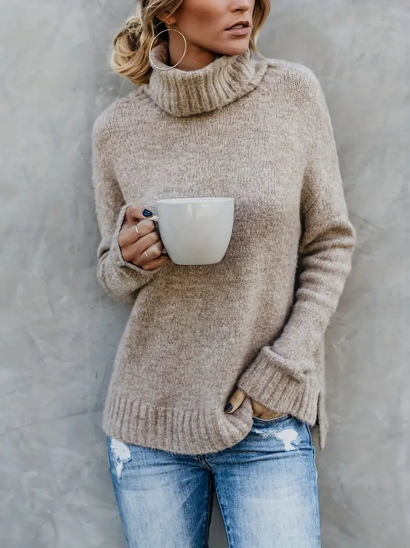 Warmer Rollkragenpullover für Frauen