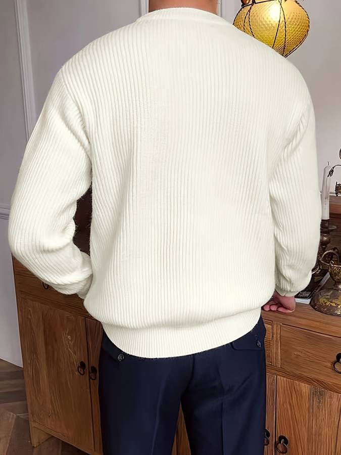 Eleganter strukturierter Pullover