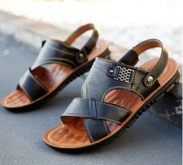 Jerald | Orthopädische Ledersandalen für Herren