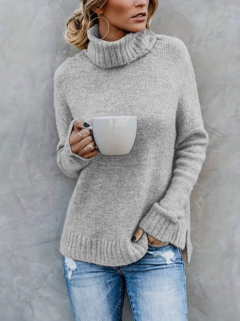 Warmer Rollkragenpullover für Frauen