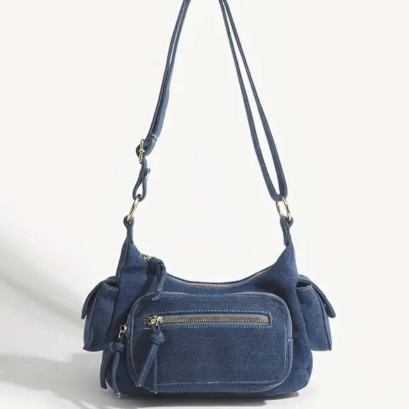 Reese | Retro Denim Crossbody Tasche