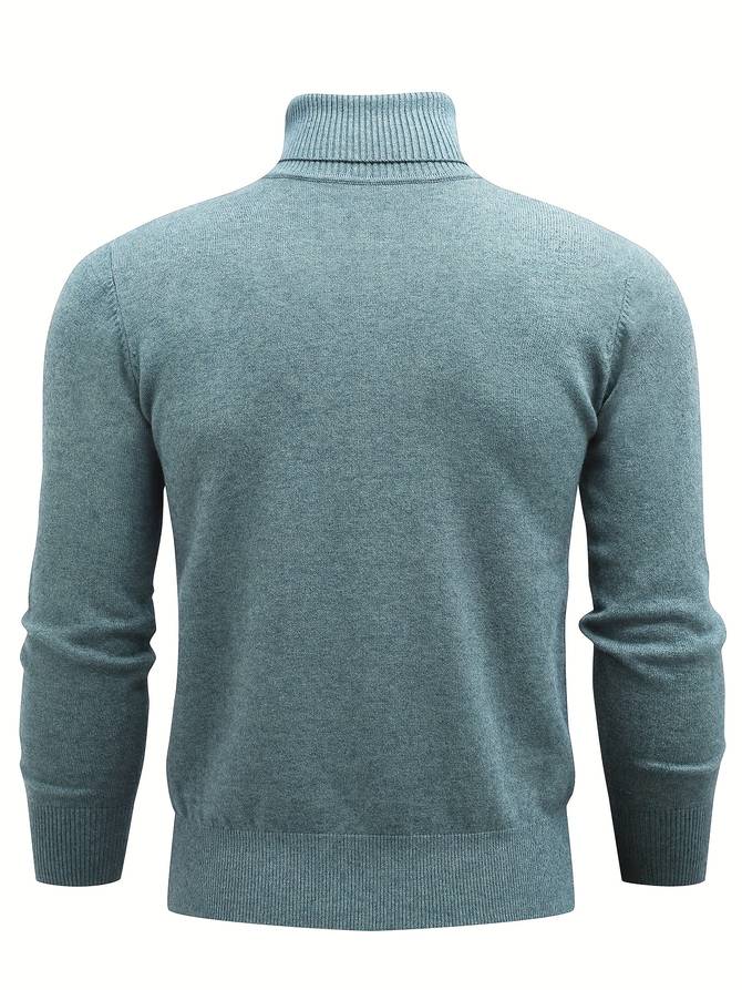 Lässiger Rollkragenpullover aus Strick