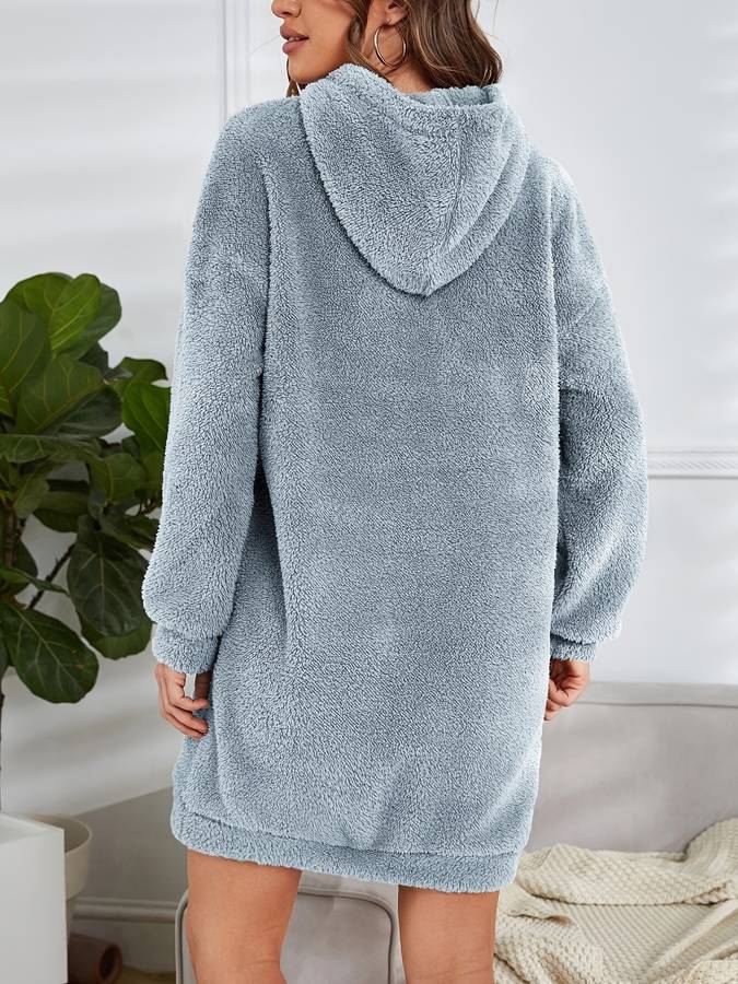 Valeria - Warme und Bequeme Casual Herbst-Teddy-Hoodie mit Kapuze für Damen