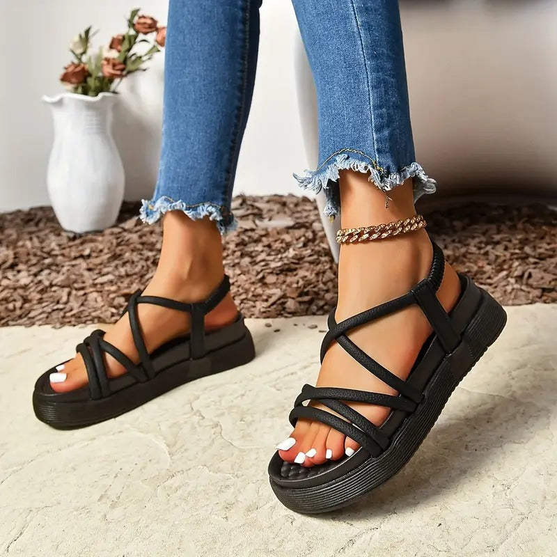 Lara | Stylische Sommer-Plateau-Sandalen