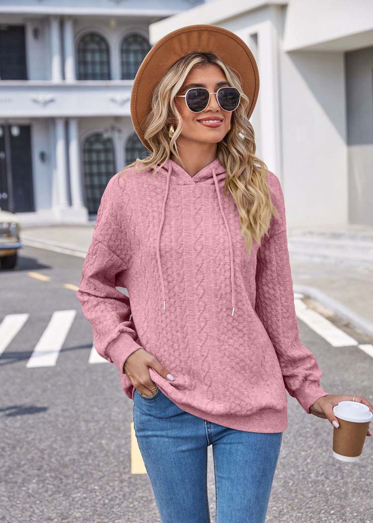 Rosa Hoodie mit Muster