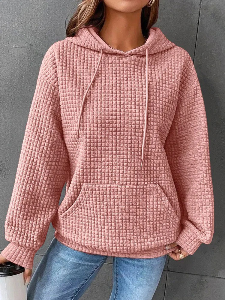 Rosa Hoodie mit Muster