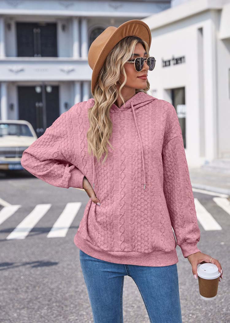 Rosa Hoodie mit Muster