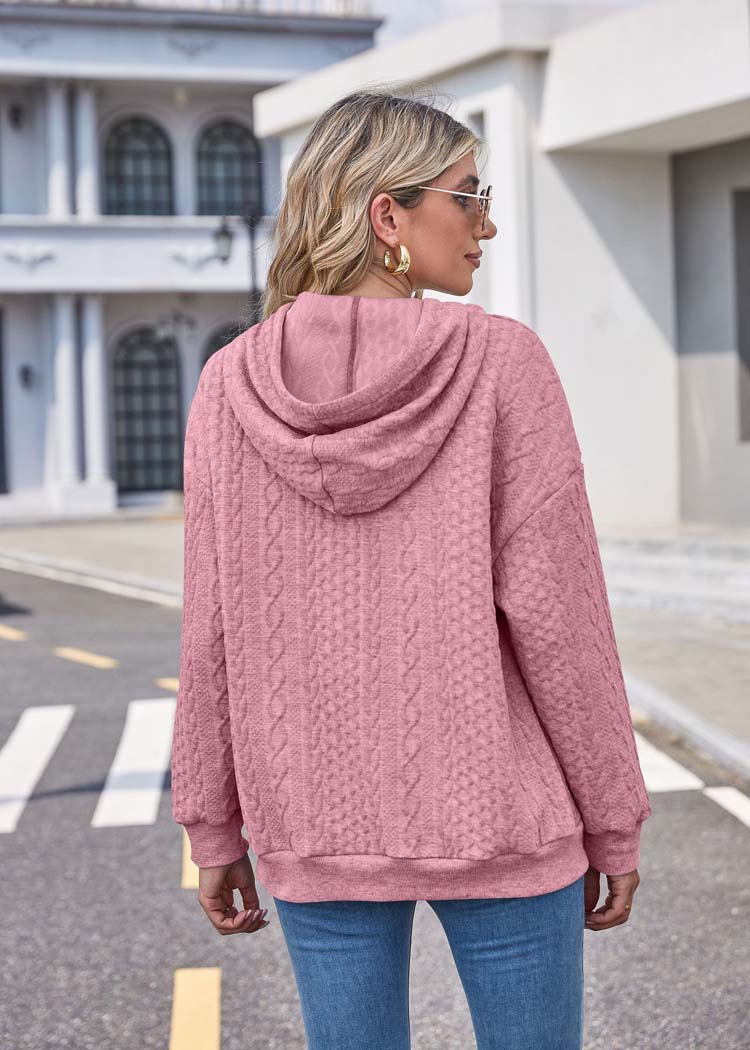 Rosa Hoodie mit Muster