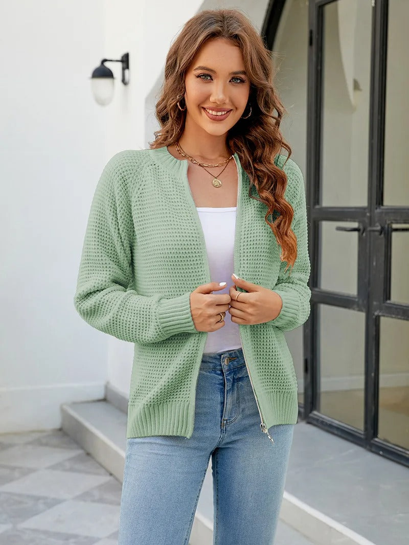 Nico | Bequeme Strickjacke mit Reißverschluss