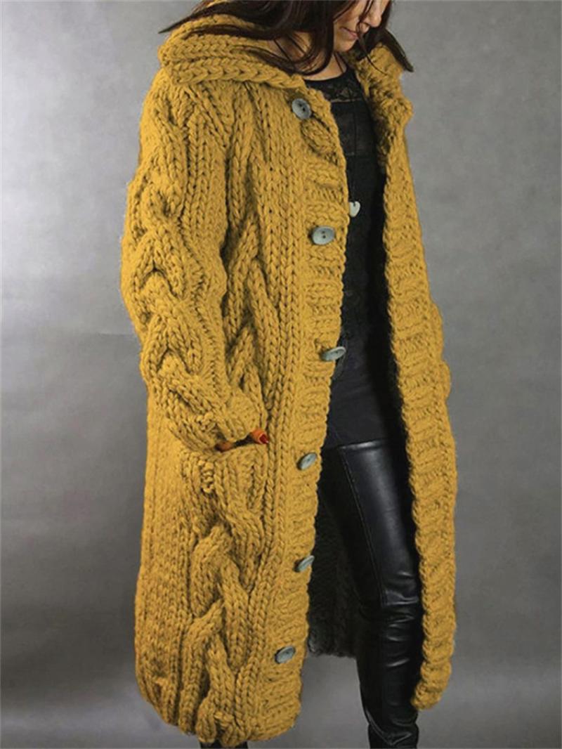 Grob gestrickte Strickjacke