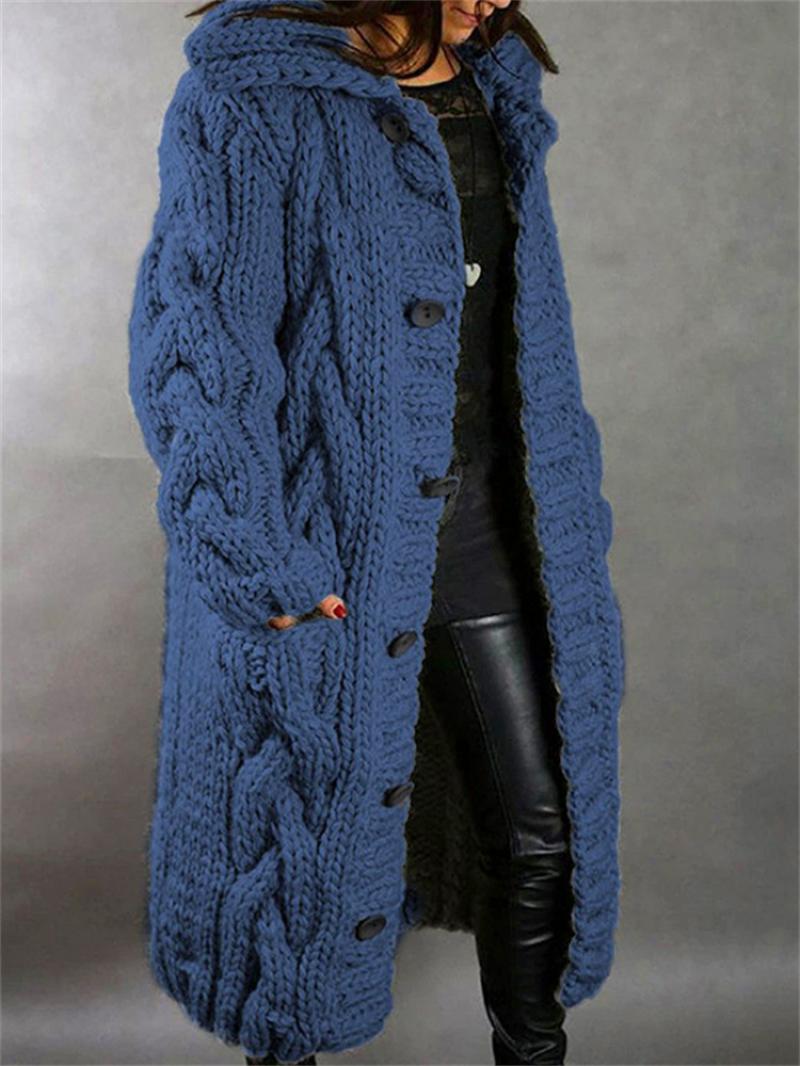 Grob gestrickte Strickjacke