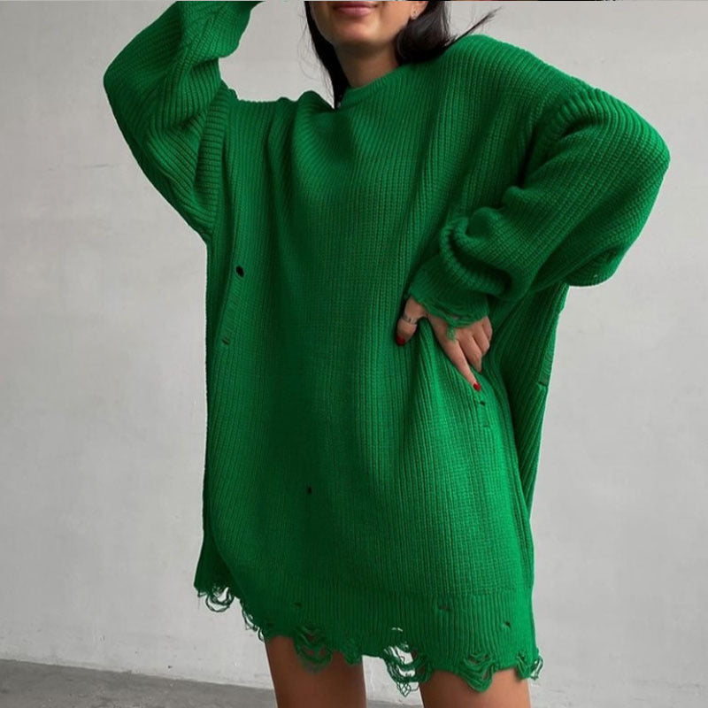 Oversized ripped Pullover