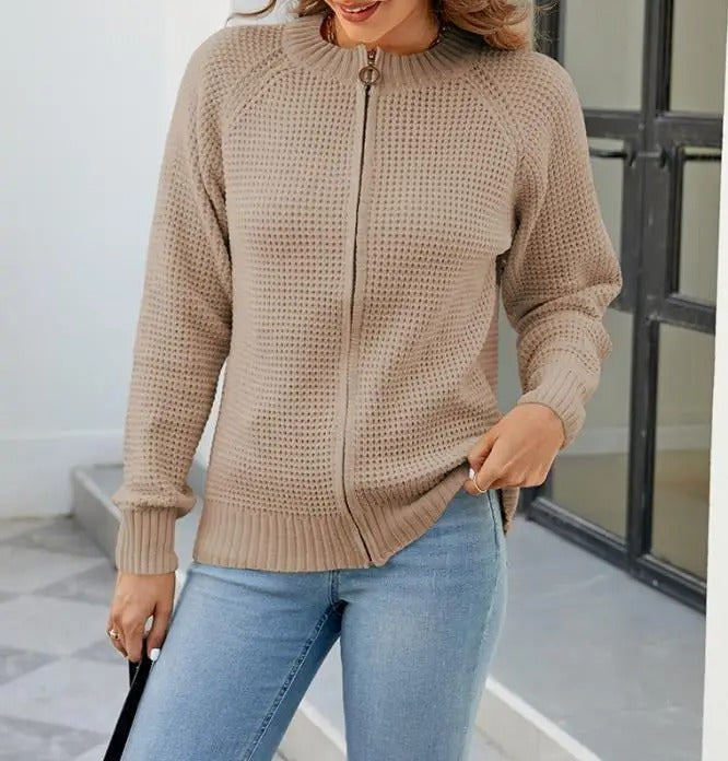 Nico | Bequeme Strickjacke mit Reißverschluss