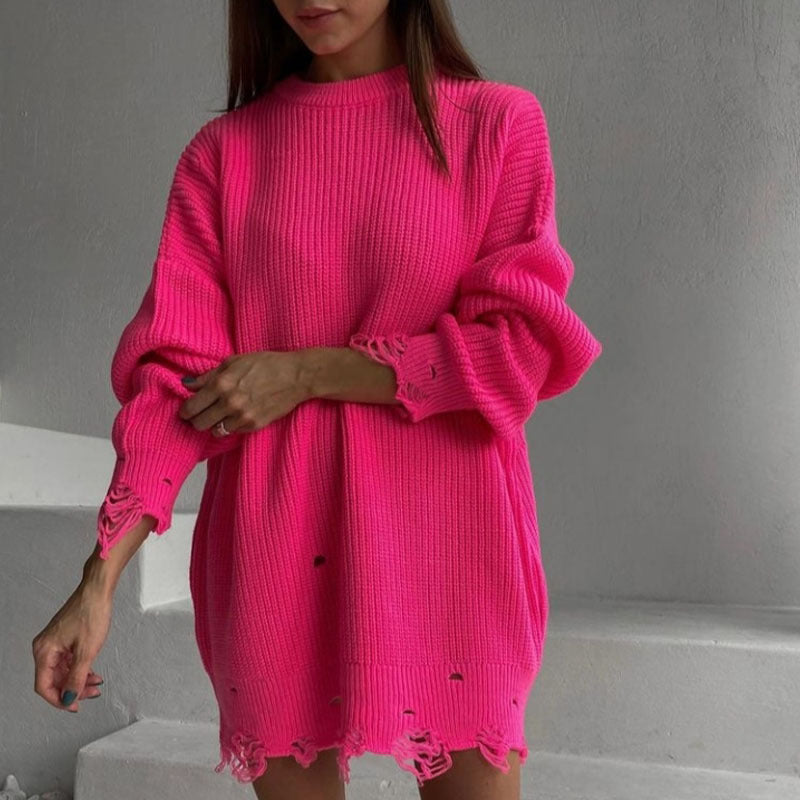 Oversized ripped Pullover