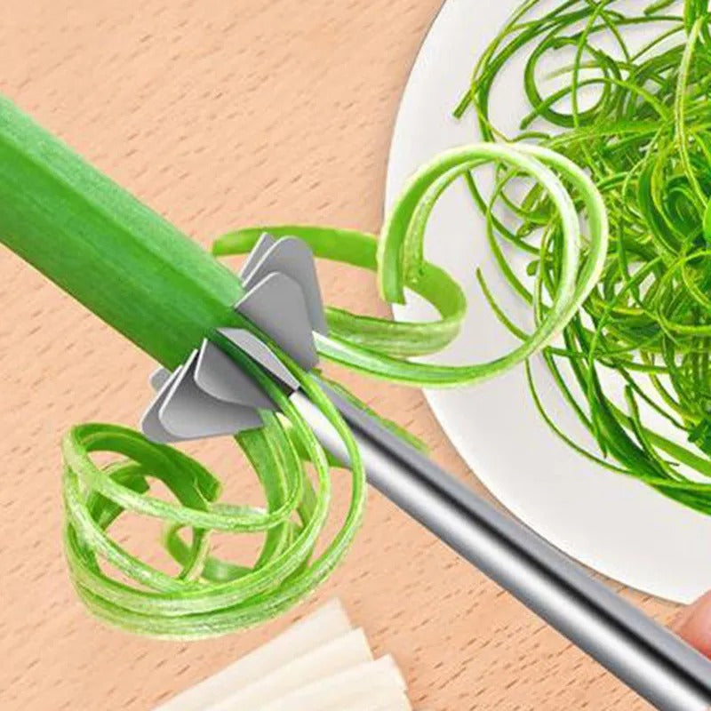 1+1 Gratis | QuickChop™️ Pflaumenblüten-Zwiebelschneider - 100% hochwertiger rostfreier Stahl