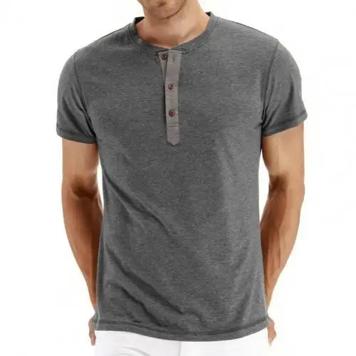 Sam | Lässiges Henley-T-Shirt