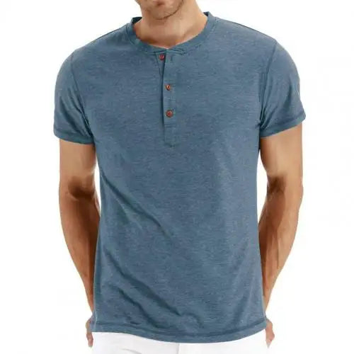 Sam | Lässiges Henley-T-Shirt