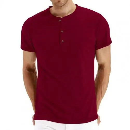 Sam | Lässiges Henley-T-Shirt