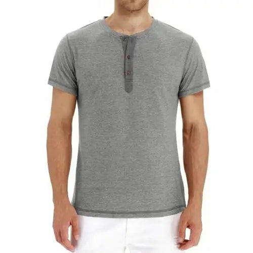 Sam | Lässiges Henley-T-Shirt