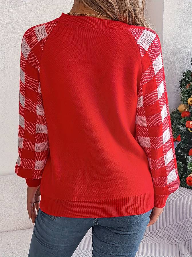 Pullover mit Hirschmuster