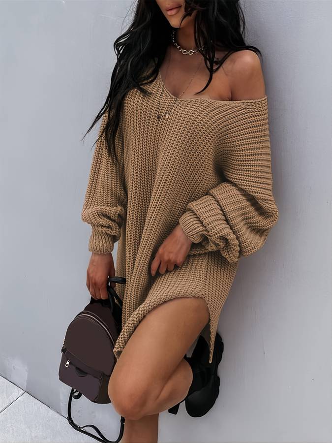 Oversized Midi-Pullover