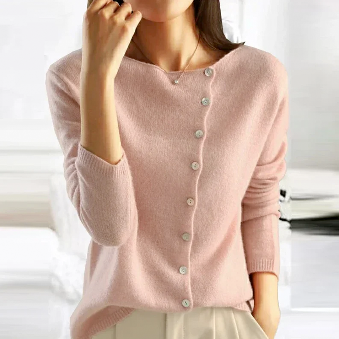 Lara | Eleganter Button-Down-Pullover