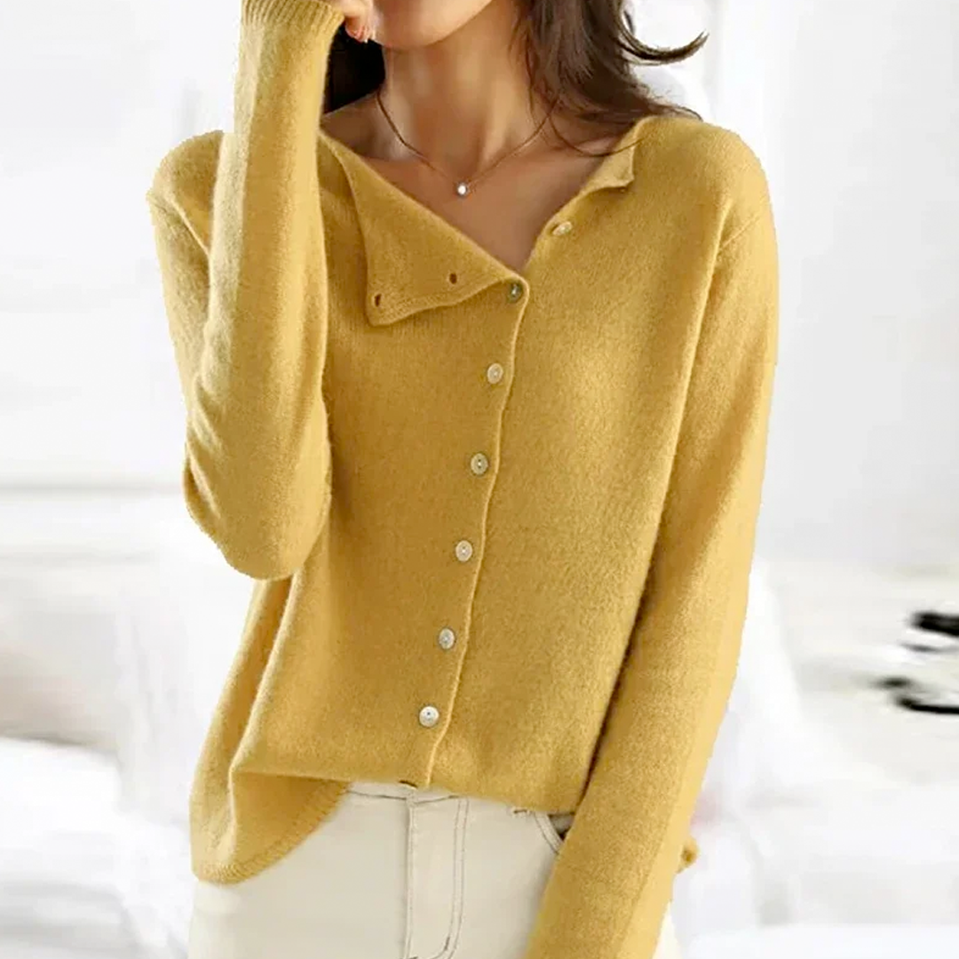 Lara | Eleganter Button-Down-Pullover