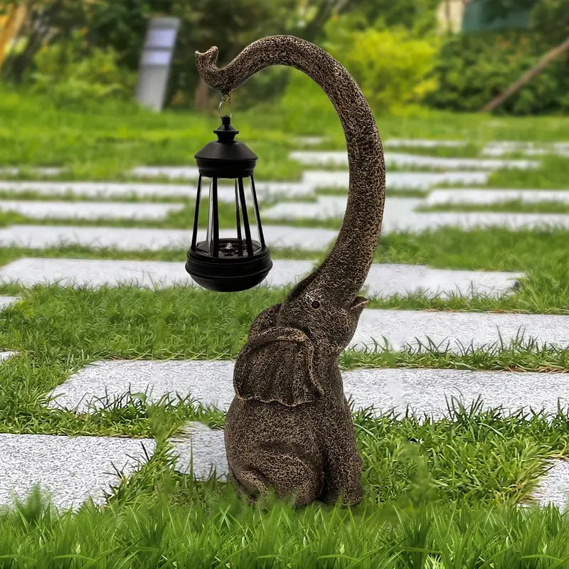 Verzauberter Elefant Solar-Gartenlampe