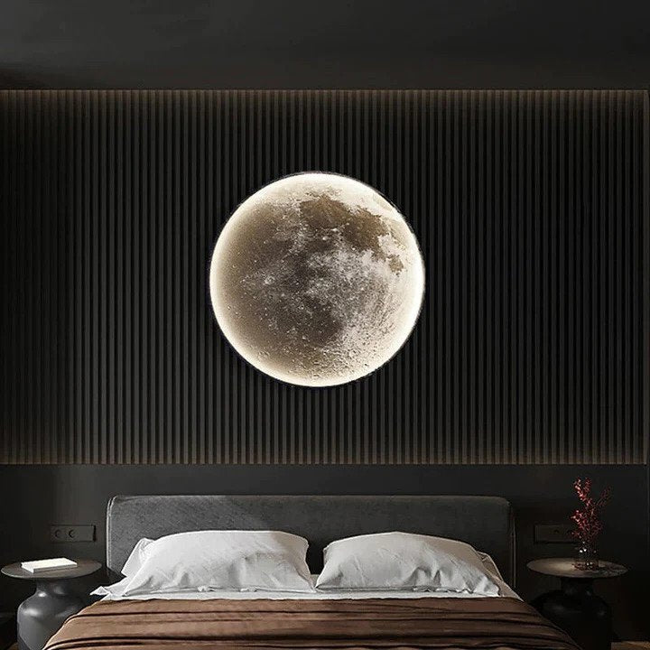 3D Mond Wandlampe