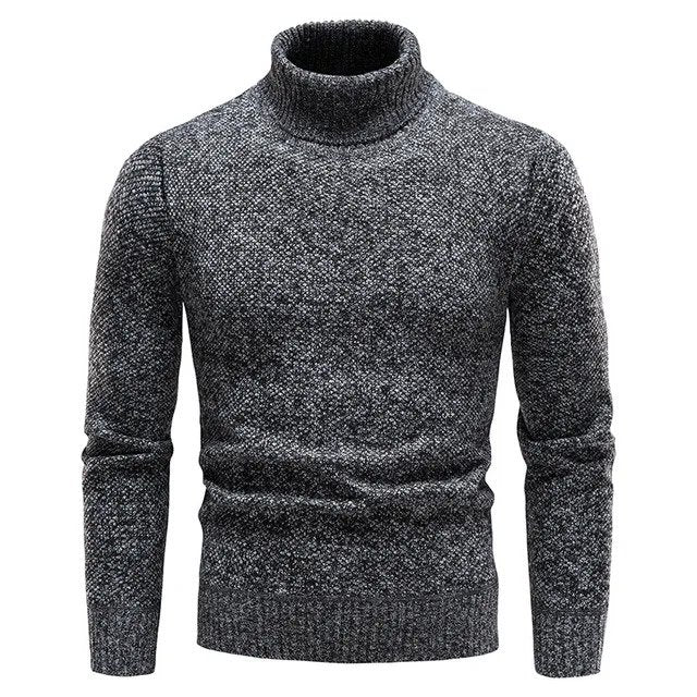 Exklusiver Herren-Rollkragenpullover mit raffinierter Verarbeitung